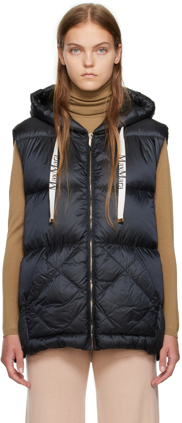 Black The Cube Tresse Down Vest by Max Mara on Sale