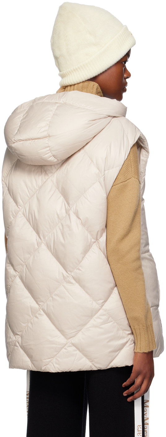 Max Mara The Cube Tresse Quilted Vest In 031 Sand