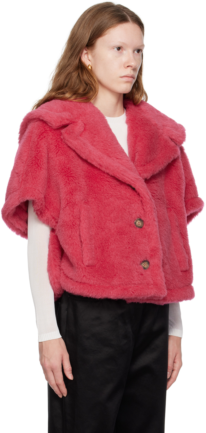 Max Mara Pink Cambusa Jacket In 011 Raspberry