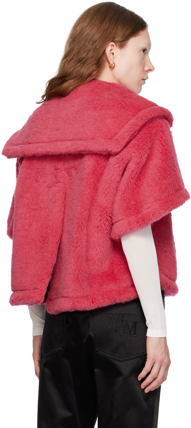 Max Mara Pink Cambusa Jacket In 011 Raspberry