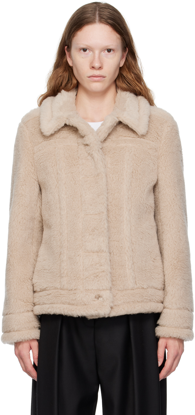 Max Mara Taupe Teddino Jacket | Smart Closet