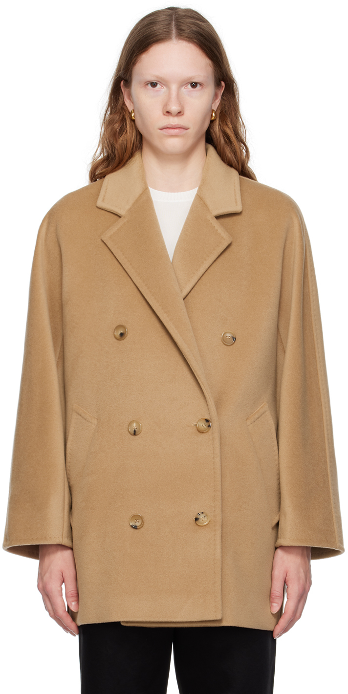 Tan Rebus Coat by Max Mara on Sale