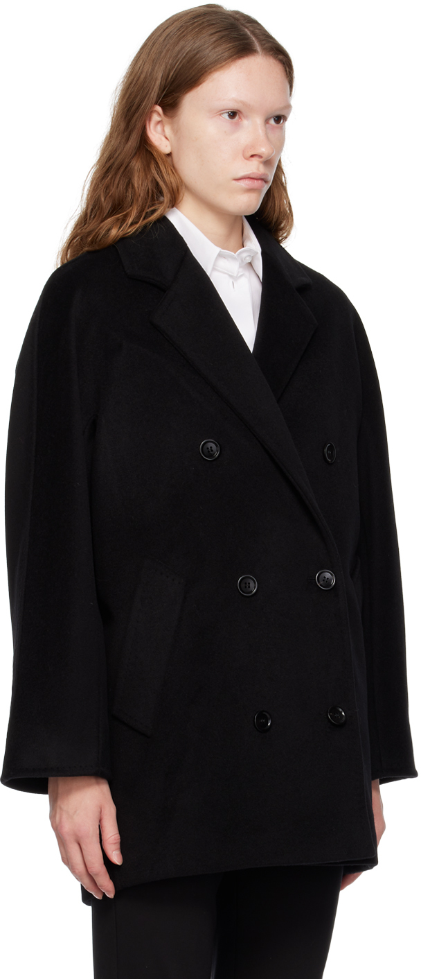 Max Mara 101801 Icon Wool And Cashmere Coat In Black