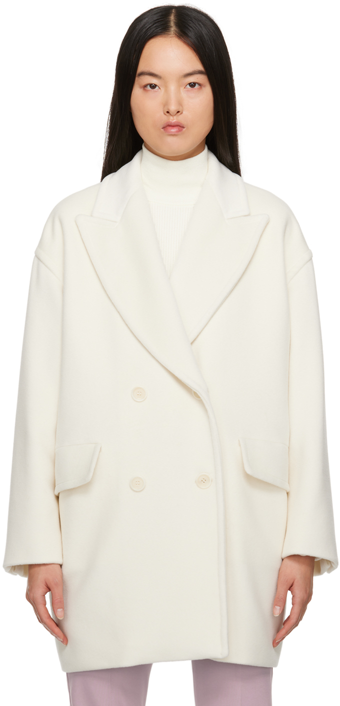 Max mara white coat on sale