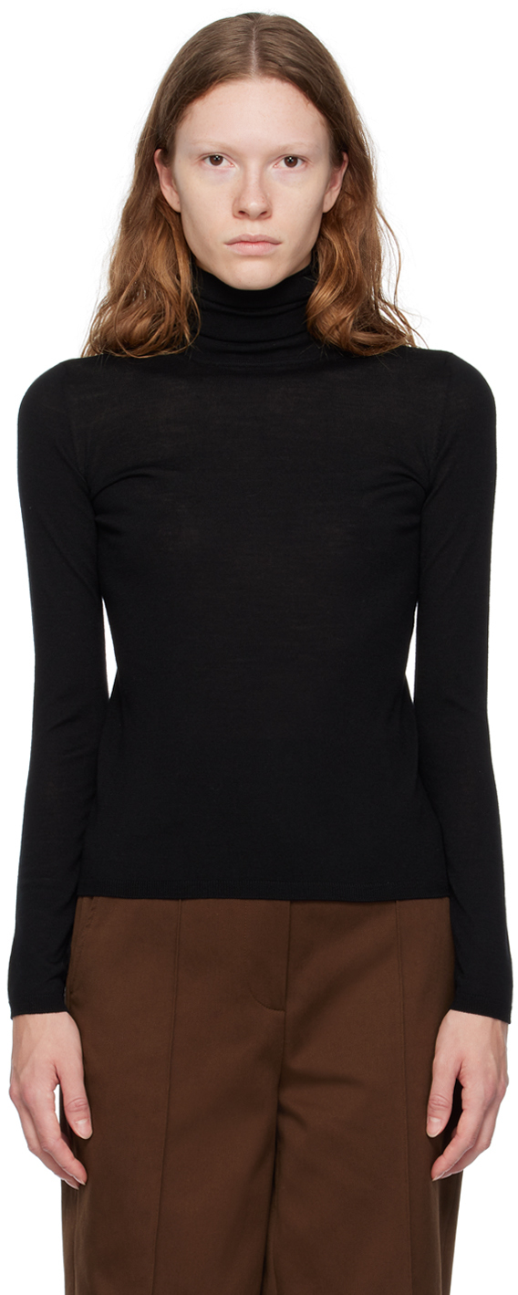 Black Palos Turtleneck by Max Mara on Sale