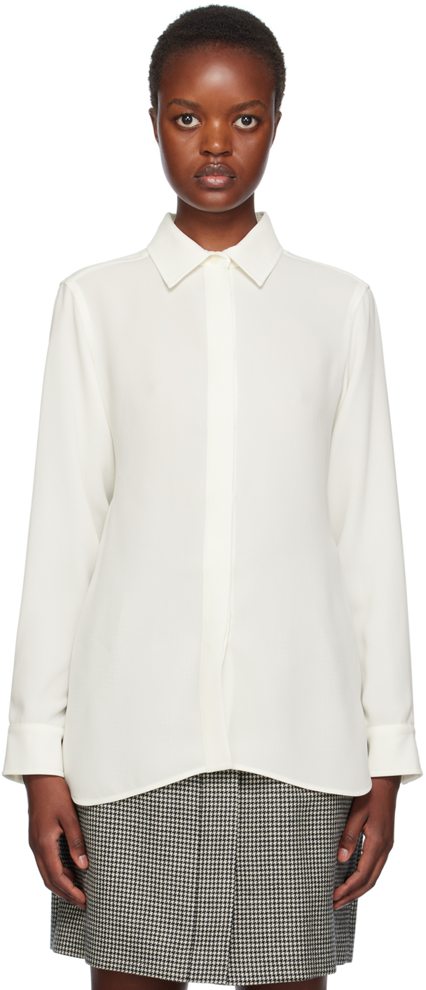 White Euforia Shirt by Max Mara on Sale