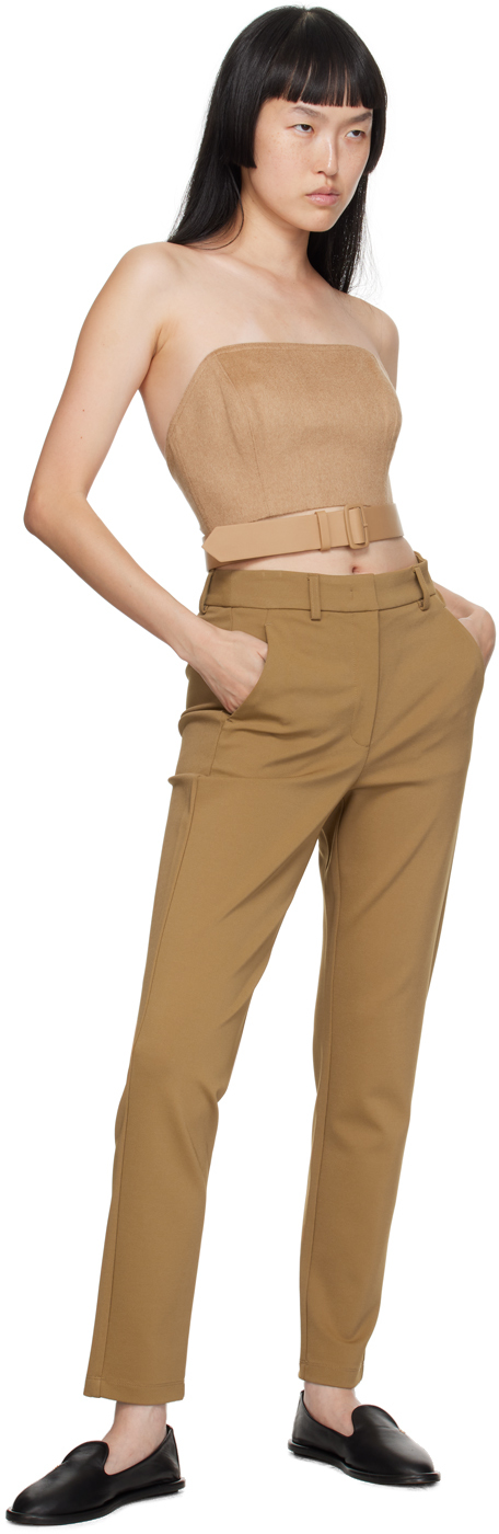 Max Mara Tan Flipper Camisole In 001 Camel