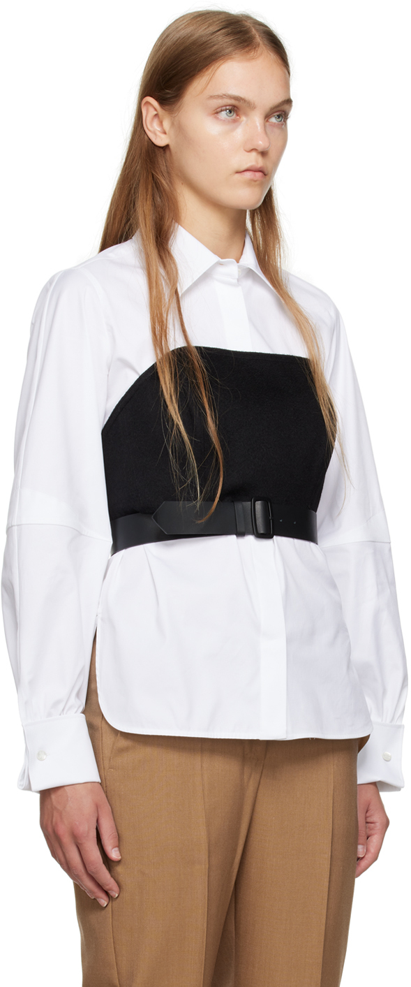 Max Mara Black Belted Bustier In 006 Black