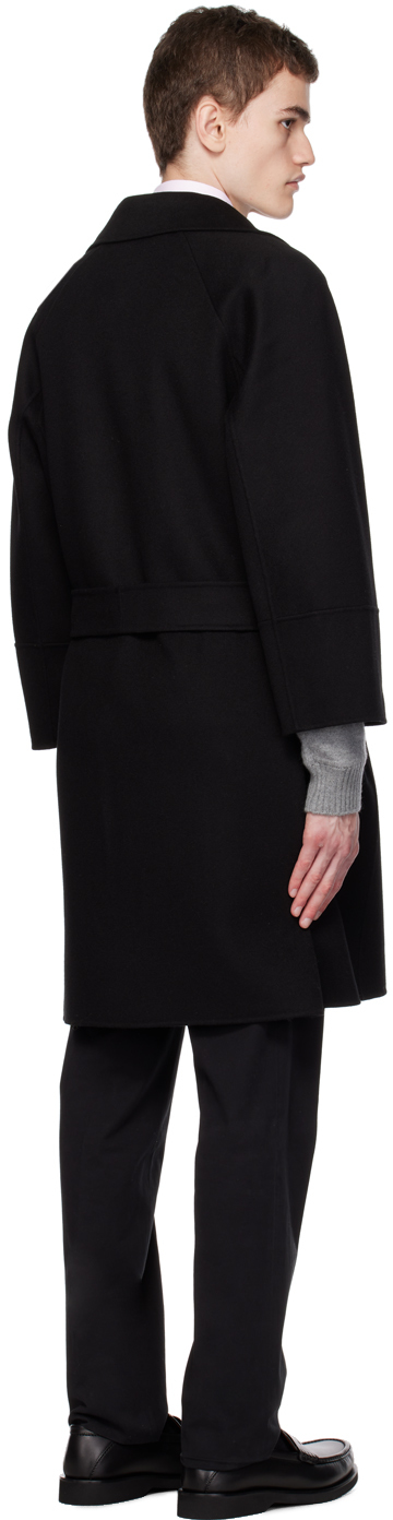 Max Mara Black Arona Coat In 013 Black