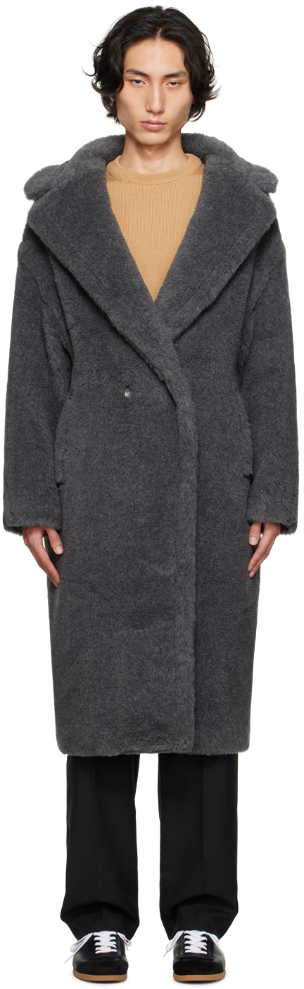 Gray Teddy Bear Icon Coat