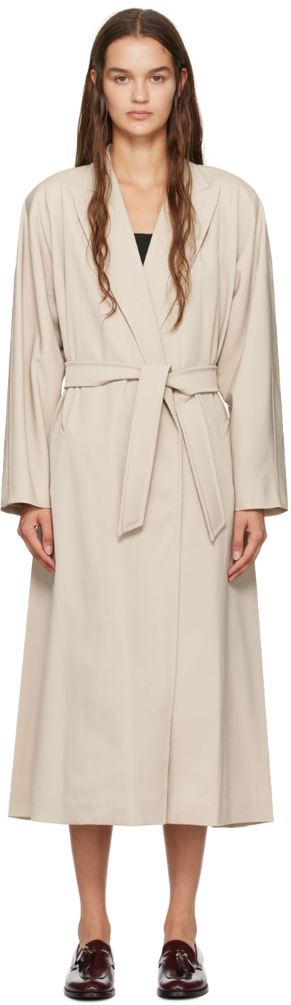 max mara beige ottico coat