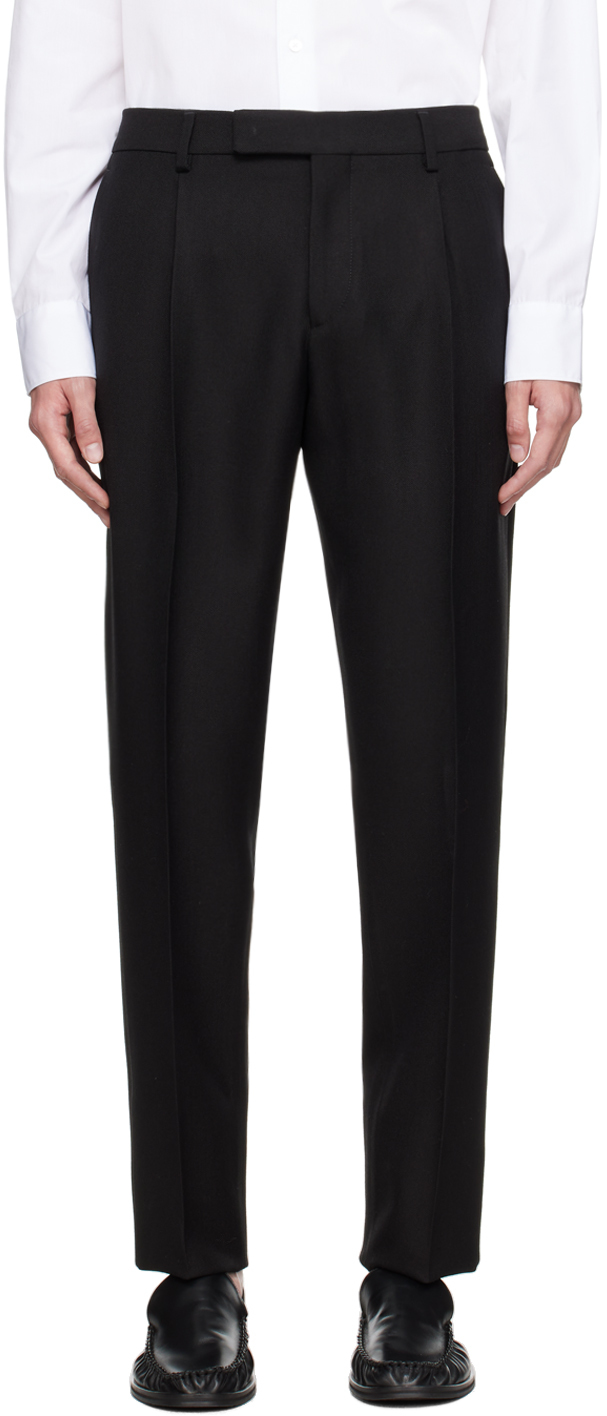 Black Attitude Trousers by Lardini on Sale