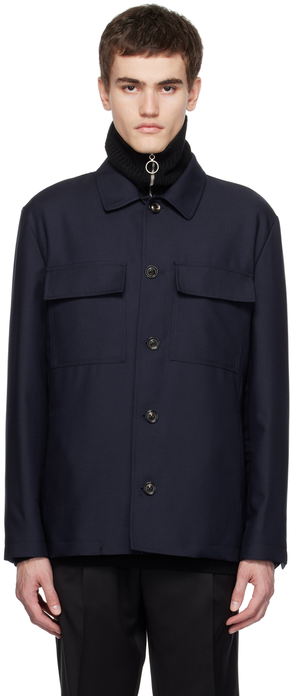 Navy Flap Pocket Shirt