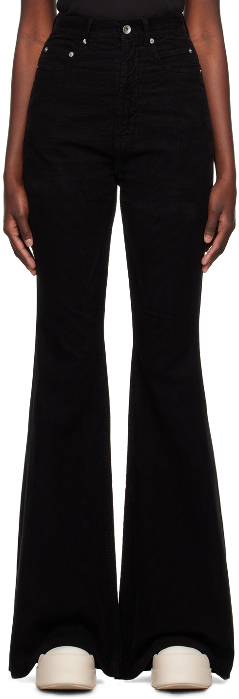 Black Bolan Trousers by Rick Owens DRKSHDW on Sale