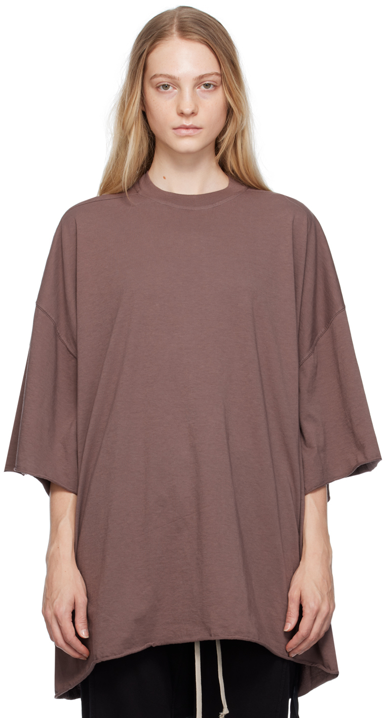 Rick Owens Drkshdw Purple Tommy T-shirt In 43 Mauve