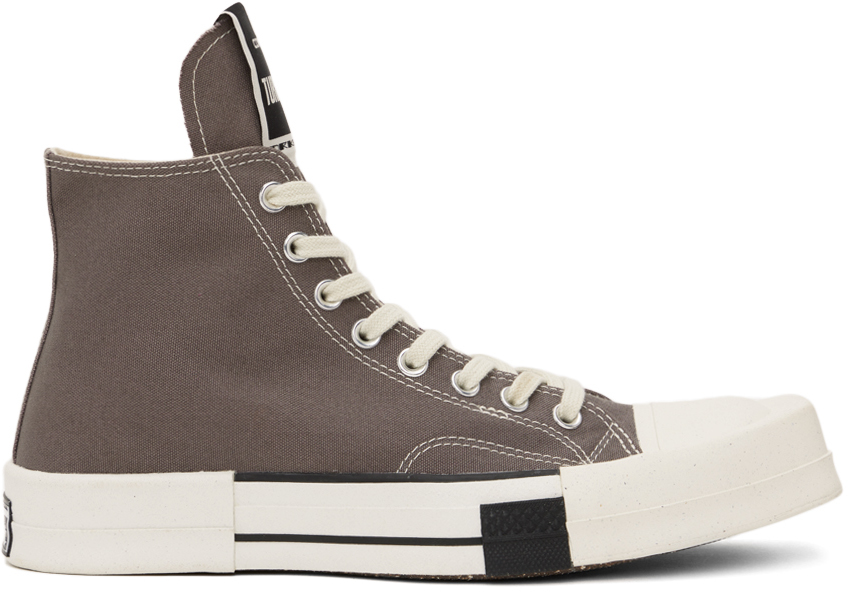 Shop Rick Owens Drkshdw Gray Converse Edition Turbodrk Chuck 70 Sneakers In 34 Dust