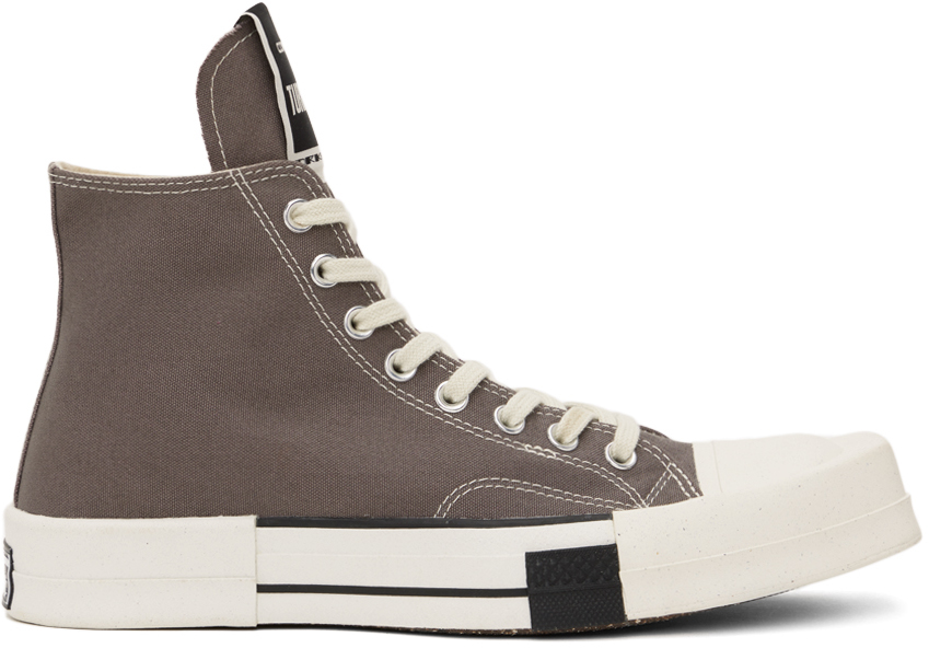 Gray Converse Edition TURBODRK Chuck 70 Sneakers by Rick Owens