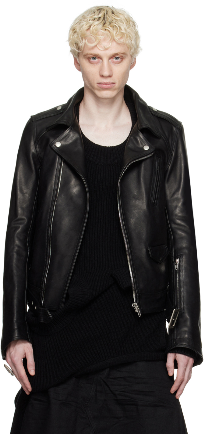 Black Luke Stooges Leather Jacket