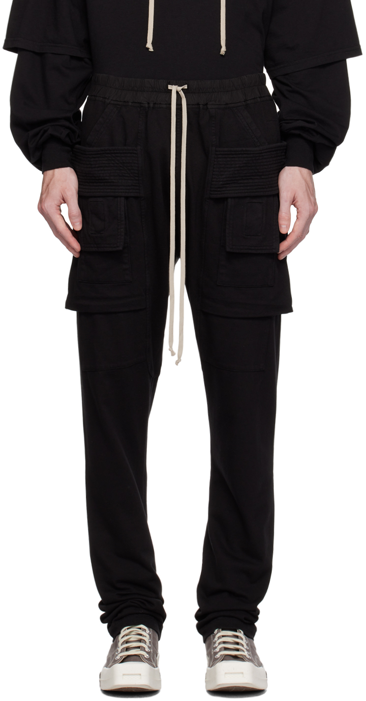 Rick Owens DRKSHDW: Black Creatch Cargo Pants | SSENSE