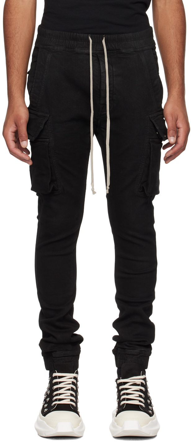 Rick Owens DRKSHDW: Black Mastodon Cargo Pants | SSENSE