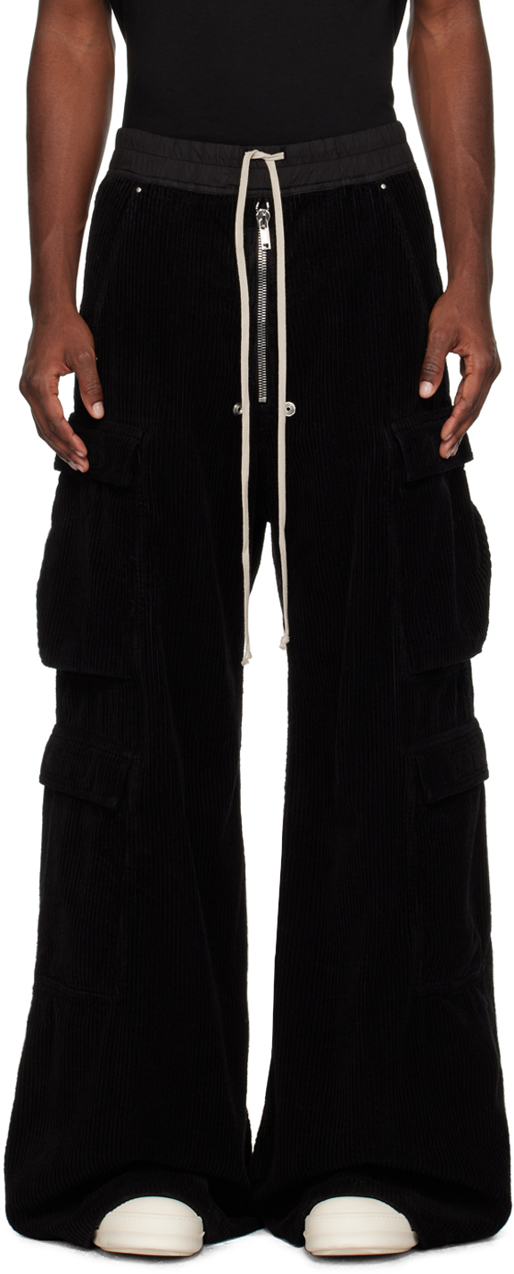 Black Double Jumbo Belas Cargo Pants