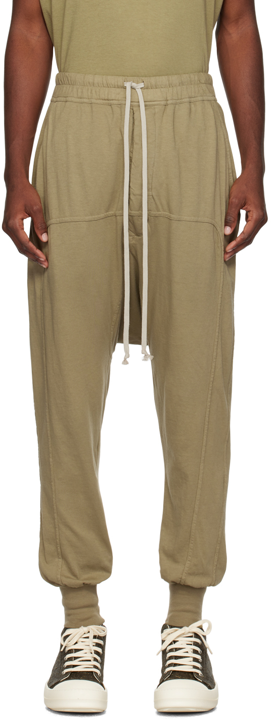 Rick Owens cotton joggers green color