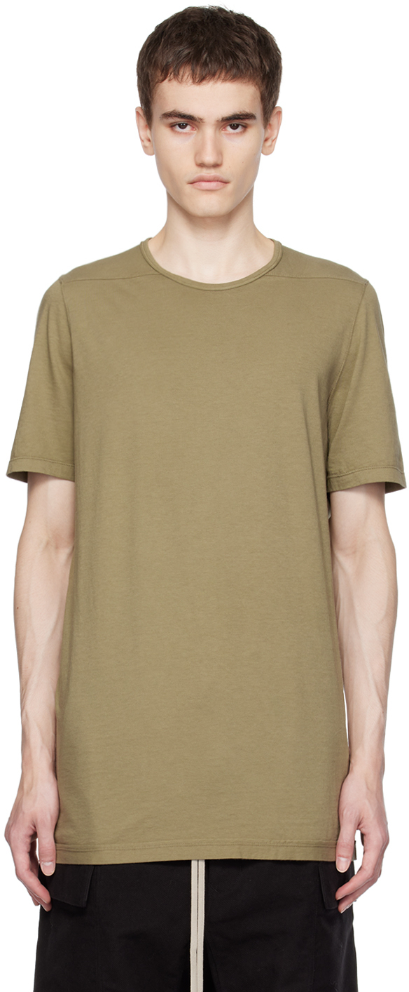 Rick Owens Drkshdw Green Level T-shirt In 25 Pale Green