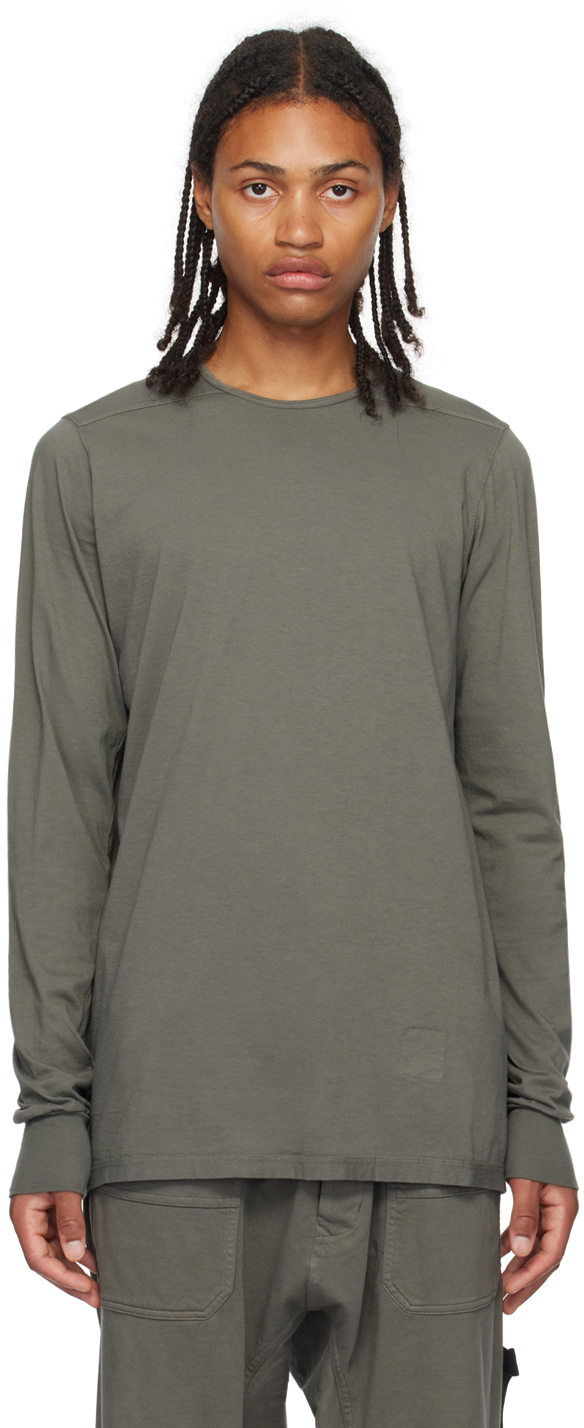 Rick Owens DRKSHDW: Gray Level Long Sleeve T-Shirt | SSENSE