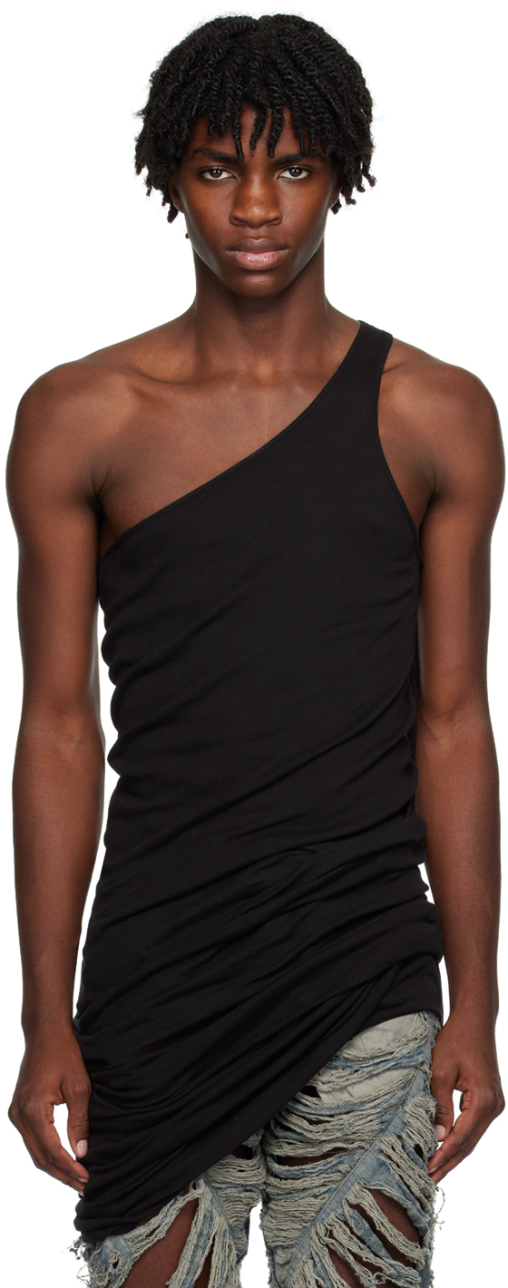 Black Double Ziggy Banana Tank Top