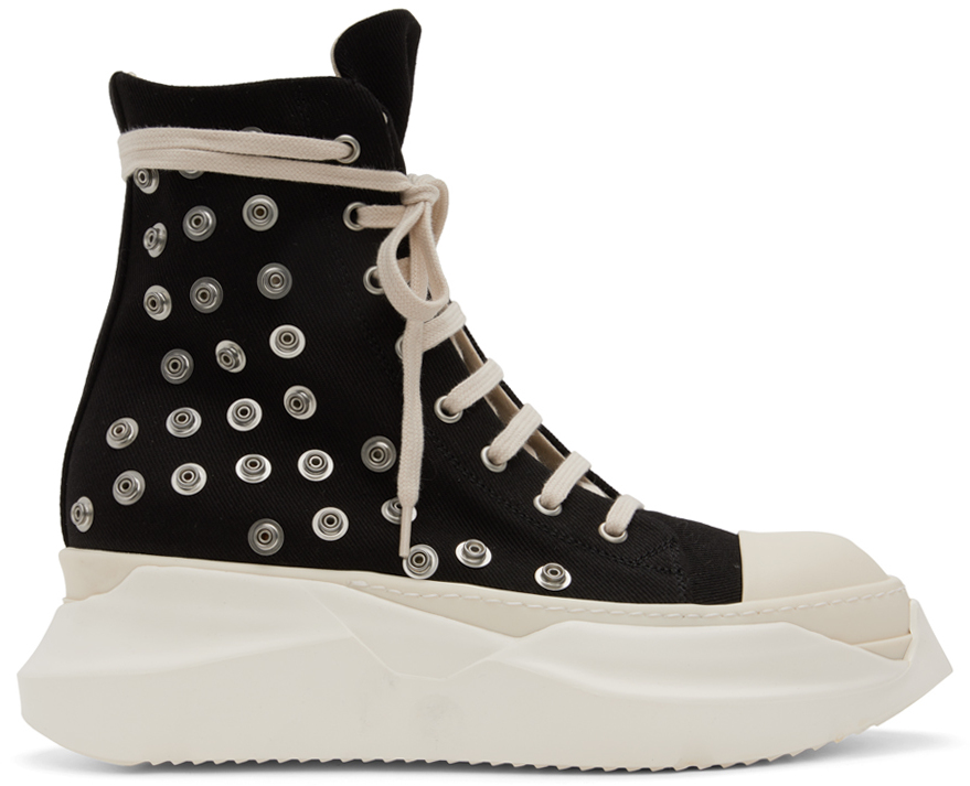 Black Abstract Sneakers by Rick Owens DRKSHDW on Sale