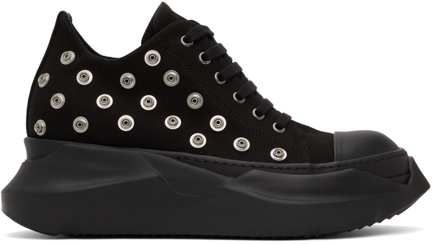 Black Abstract Sneakers by Rick Owens DRKSHDW on Sale