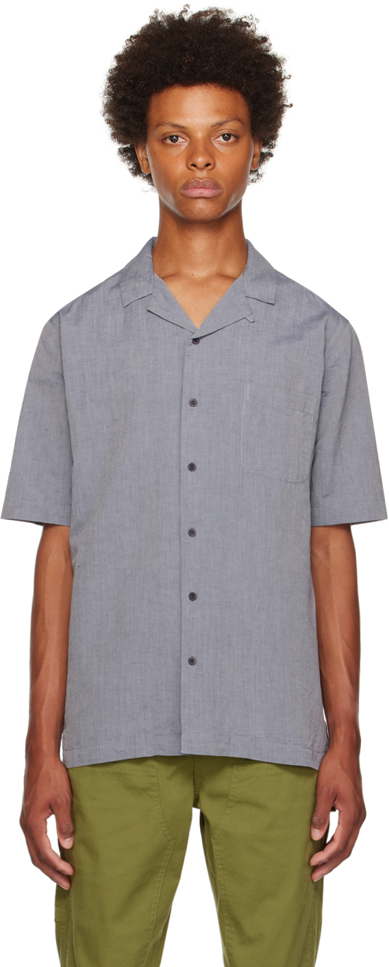 Blue Camp Collar Shirt