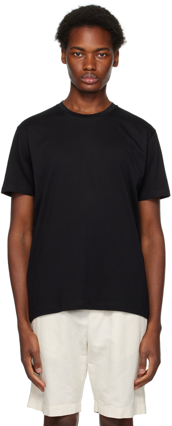 Sunspel: Black Riviera Midweight T-Shirt | SSENSE