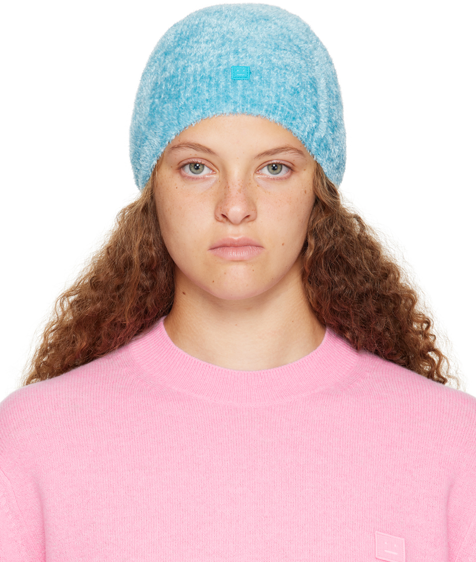 Acne Studios: Pink Small Logo Beanie