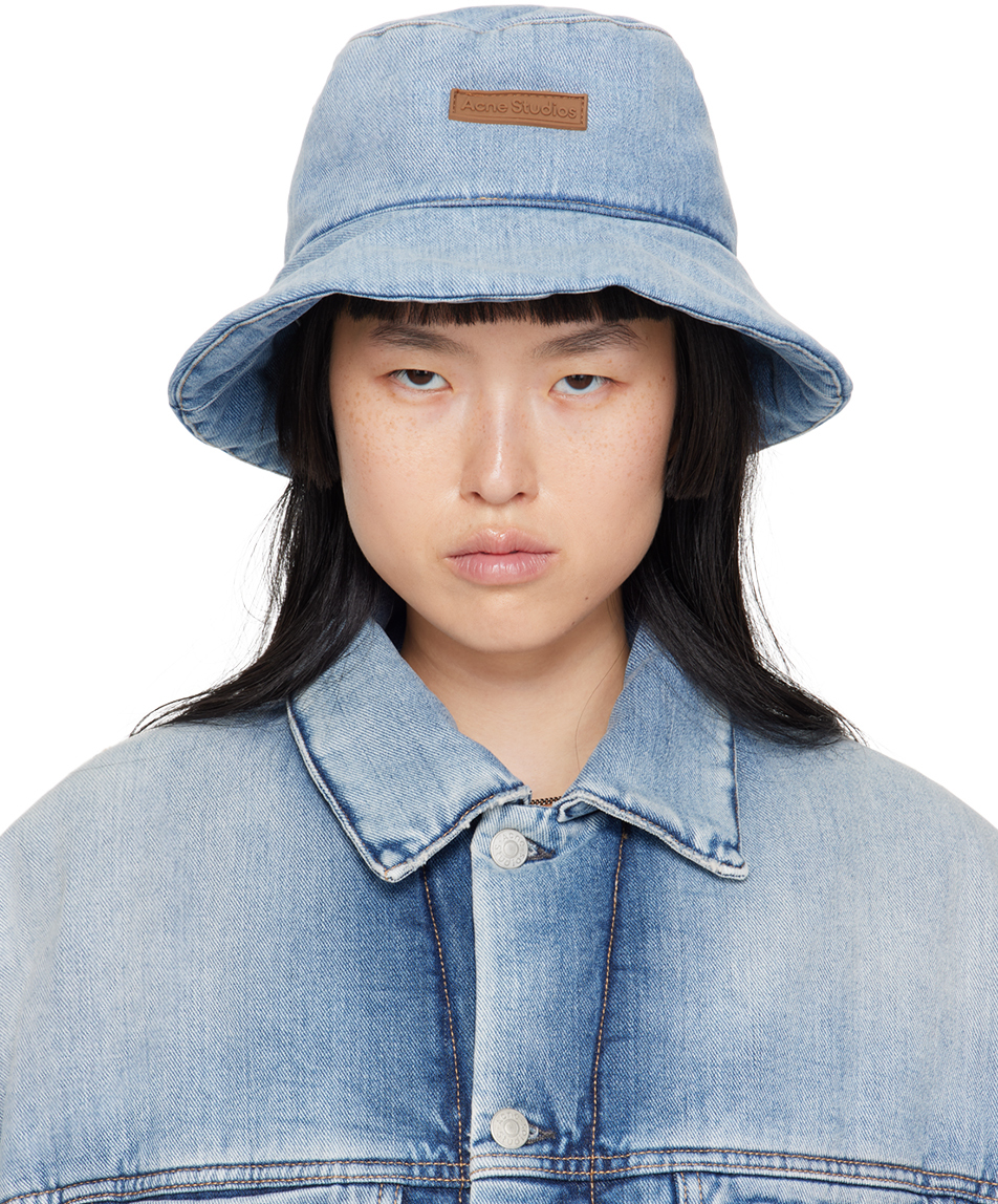 Louis Vuitton Denim Monogram Bucket Hat In Light Blue - Praise To Heaven