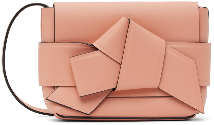 Shop Acne Studios Pink Mini Musubi Bag In Ad2 Salmon Pink