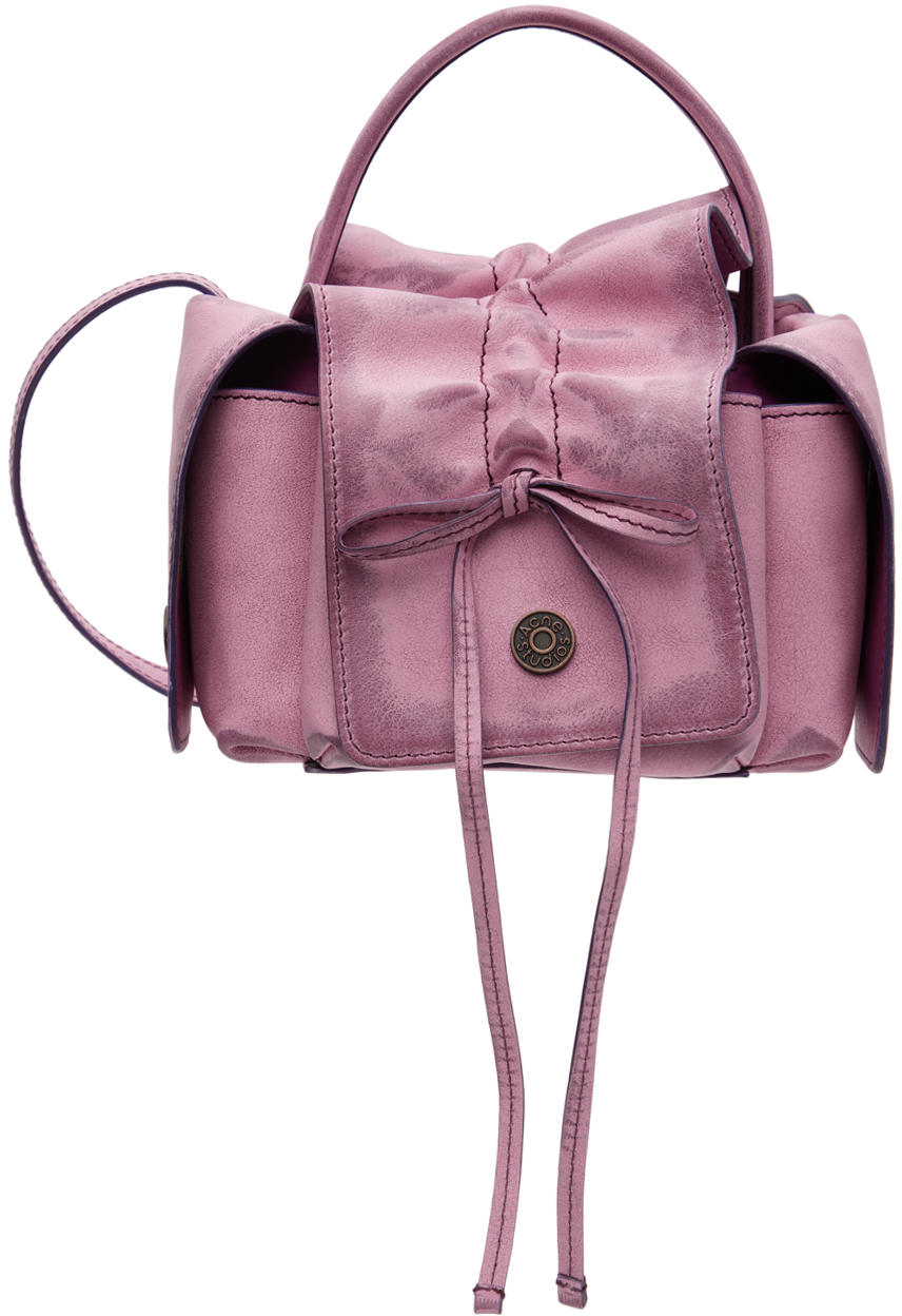 Acne Studios Multipocket Mini Bag In 415 Pink
