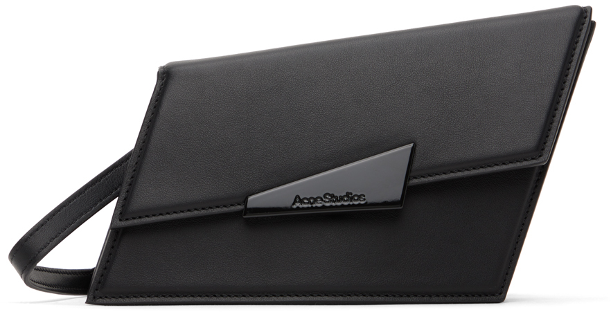 Acne Studios Black Micro Distortion Bag In 900 Black
