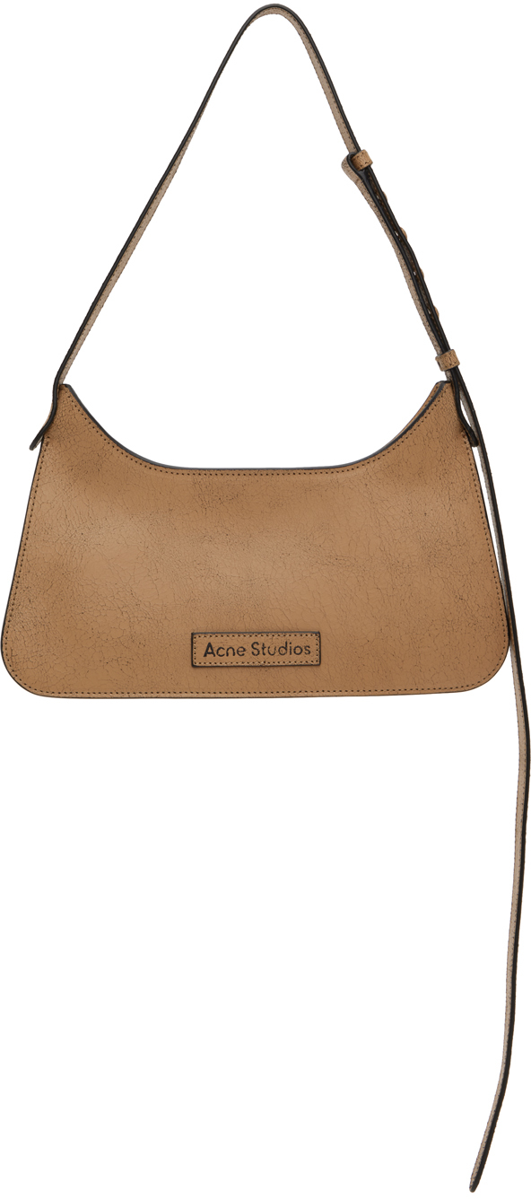 Acne Studios Beige Mini Platt Shoulder Bag In Cql Dark Beige