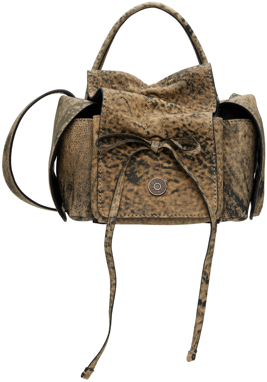 Acne Studios: Brown Mini Multipocket Shoulder Bag | SSENSE Canada