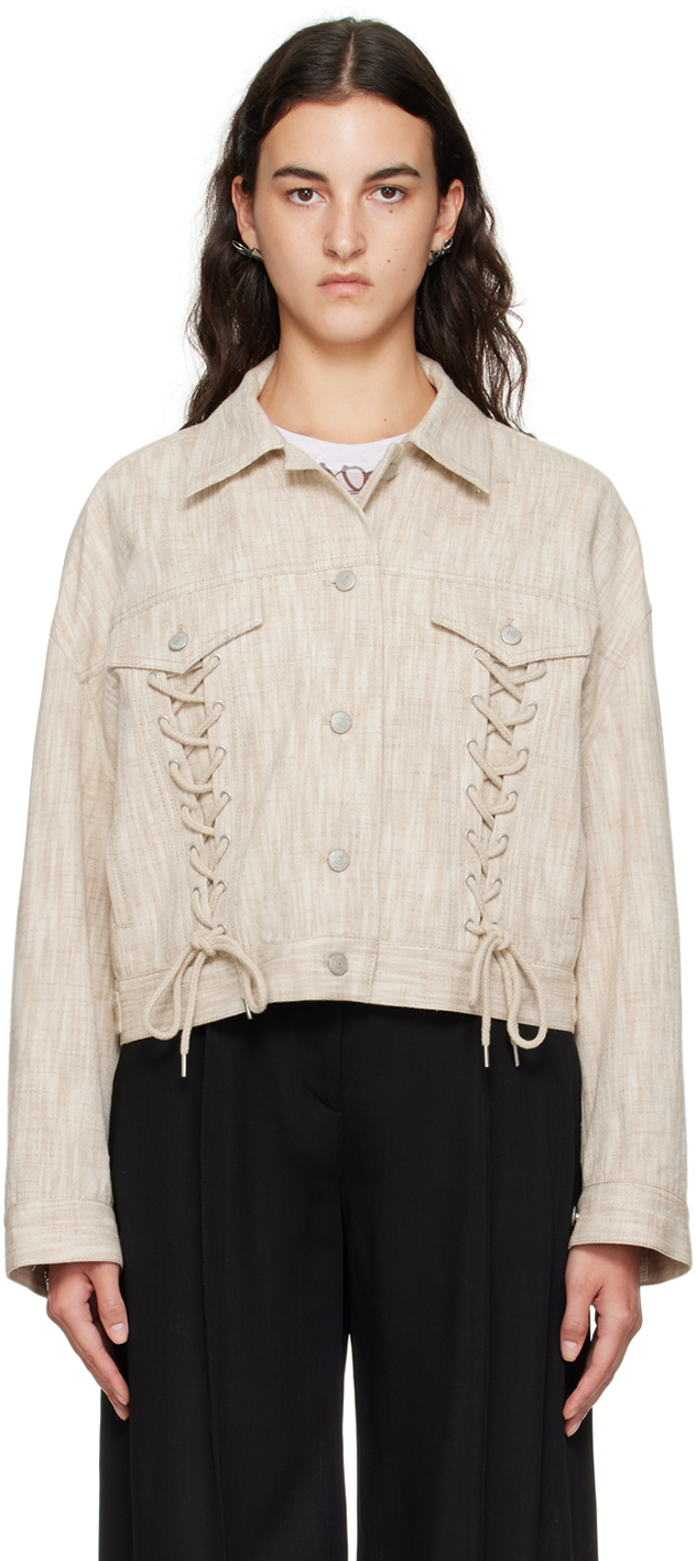 ACNE STUDIOS BEIGE RELAXED-FIT JACKET