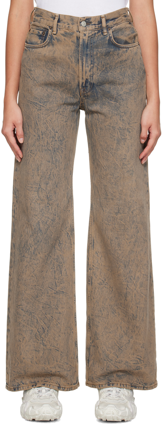 Acne Studios 2022 High-rise Wide-leg Jeans In Pink