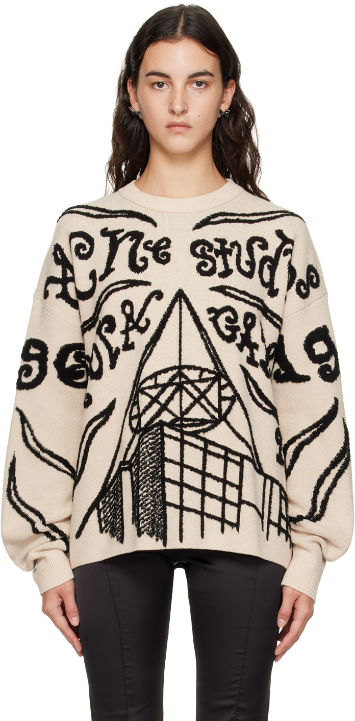 Acne Studios Jacquard Cotton-Blend Sweater