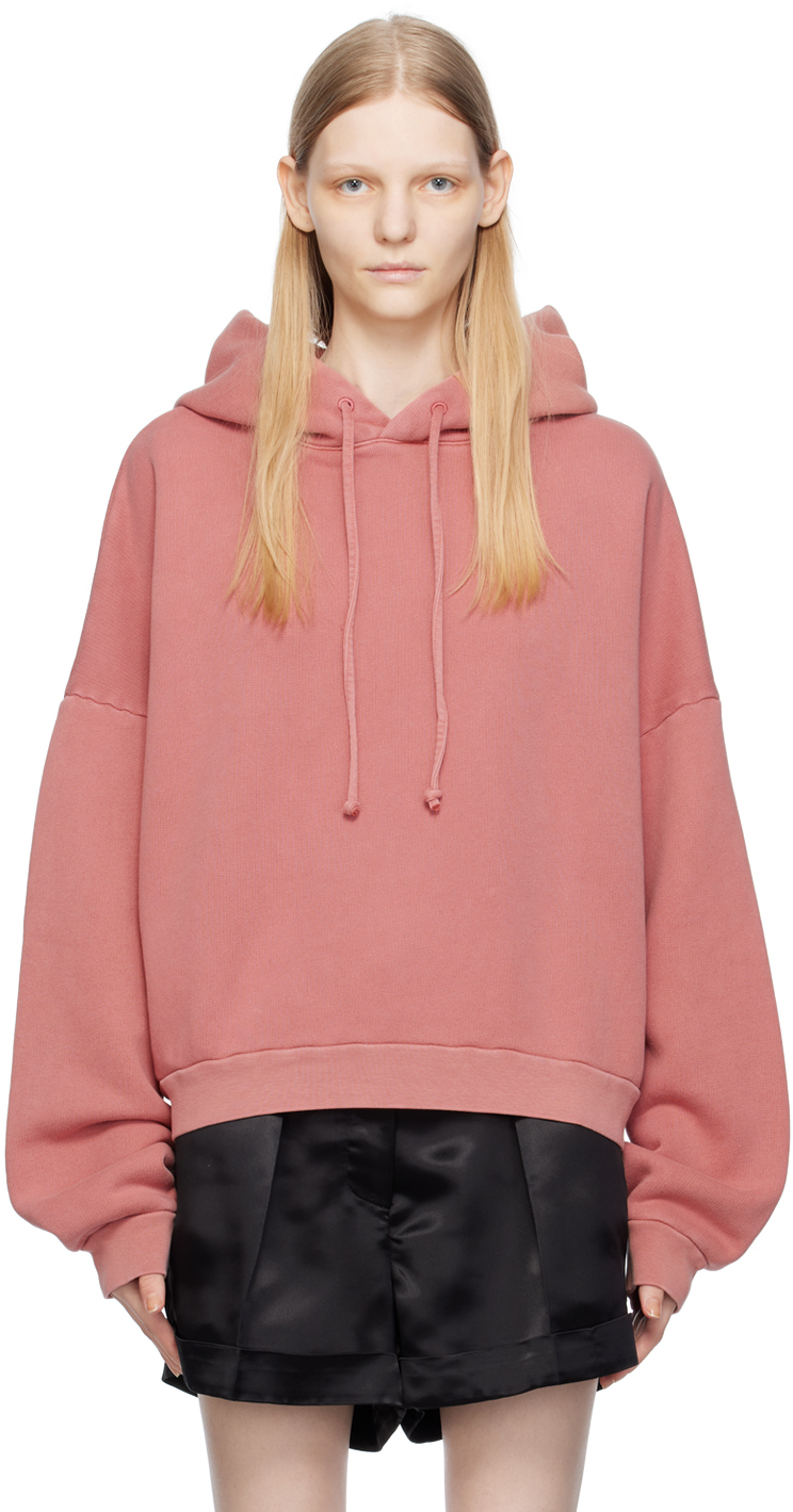 Acne Studios: Pink Relaxed Fit Hoodie | SSENSE