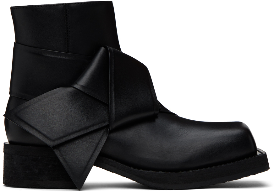 Shop Acne Studios Black Musubi Boots In 900 Black