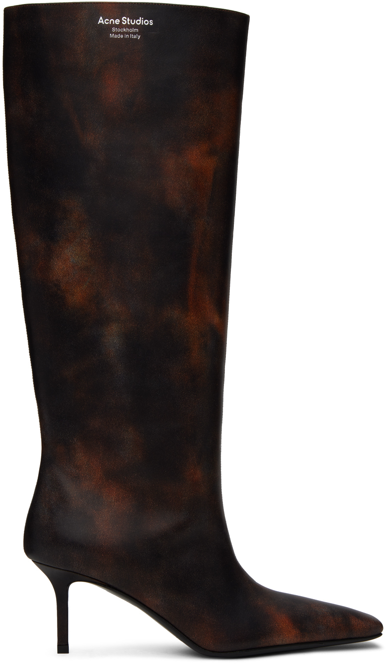 ACNE STUDIOS BROWN LEATHER BOOTS