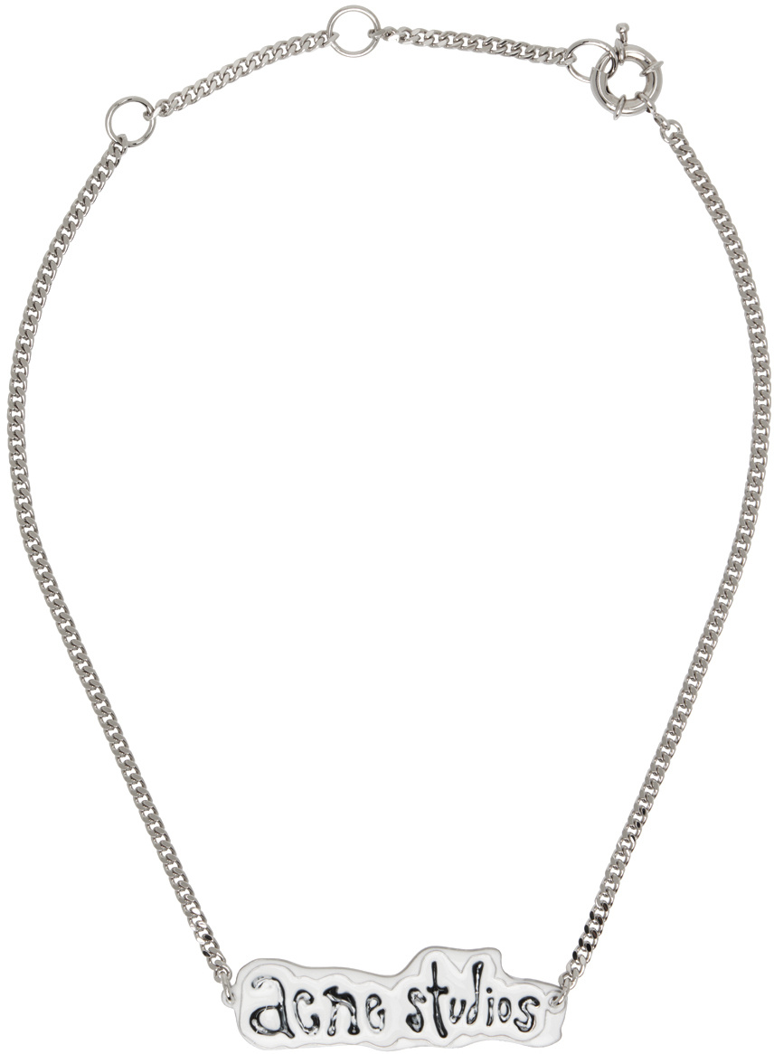 Silver Label Necklace