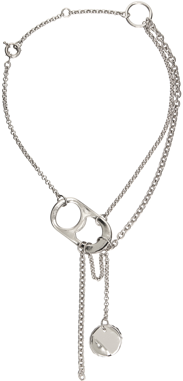 Silver Can Puller Necklace