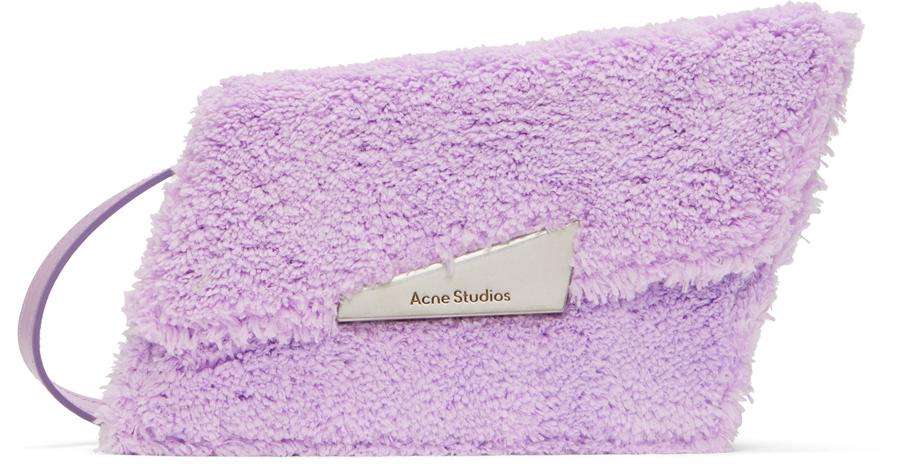 Acne Studios Purple Micro Distortion Bag In Adi Lilac Purple