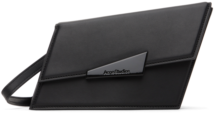 Acne Studios Black Micro Distortion Bag In 900 Black